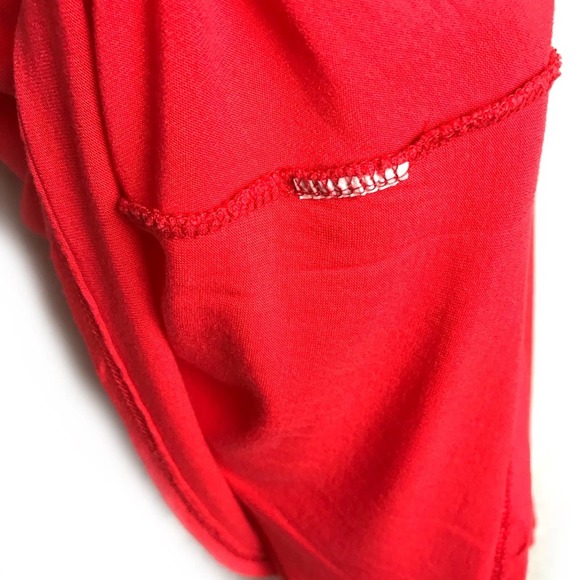 Foreign Exchange | Red Tank Top with Draping Back - Picture 5 of 7